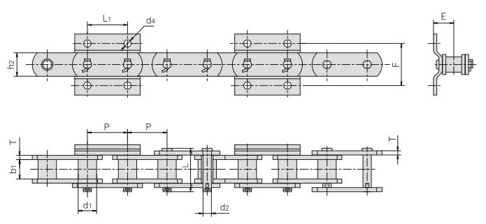 P<font color='red'>76.2</font>F51-G4_提升机用输送链