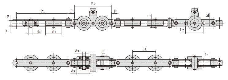 SJ500F4_<font color='red'>雙<font color='red'>鉸鏈</font><font color='red'>輸送</font>鏈</font> 工程