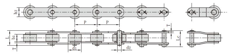 C2102_C<font color='red'>220A</font>L 雙節距輸送鏈