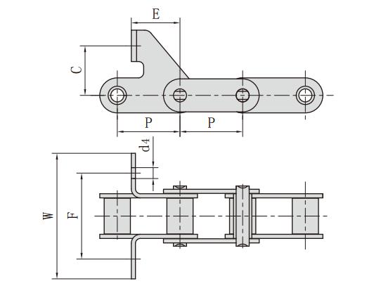 C<font color='red'>ZGS38F1</font>1SDF1_聯合收割機鏈條